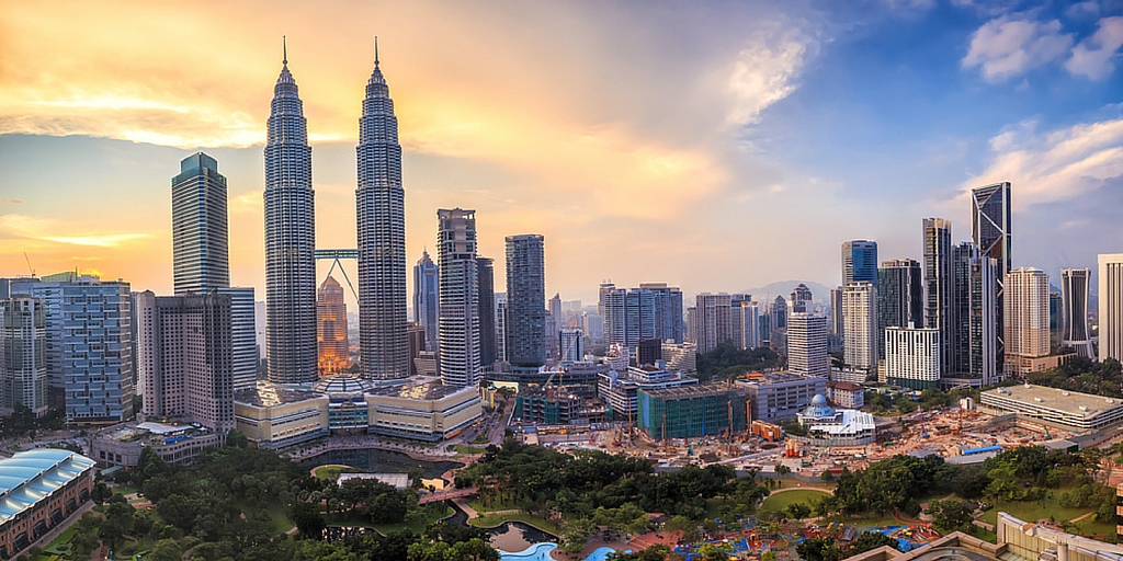 Asienreise - Die Skyline von Kuala Lumpur in Malaysia