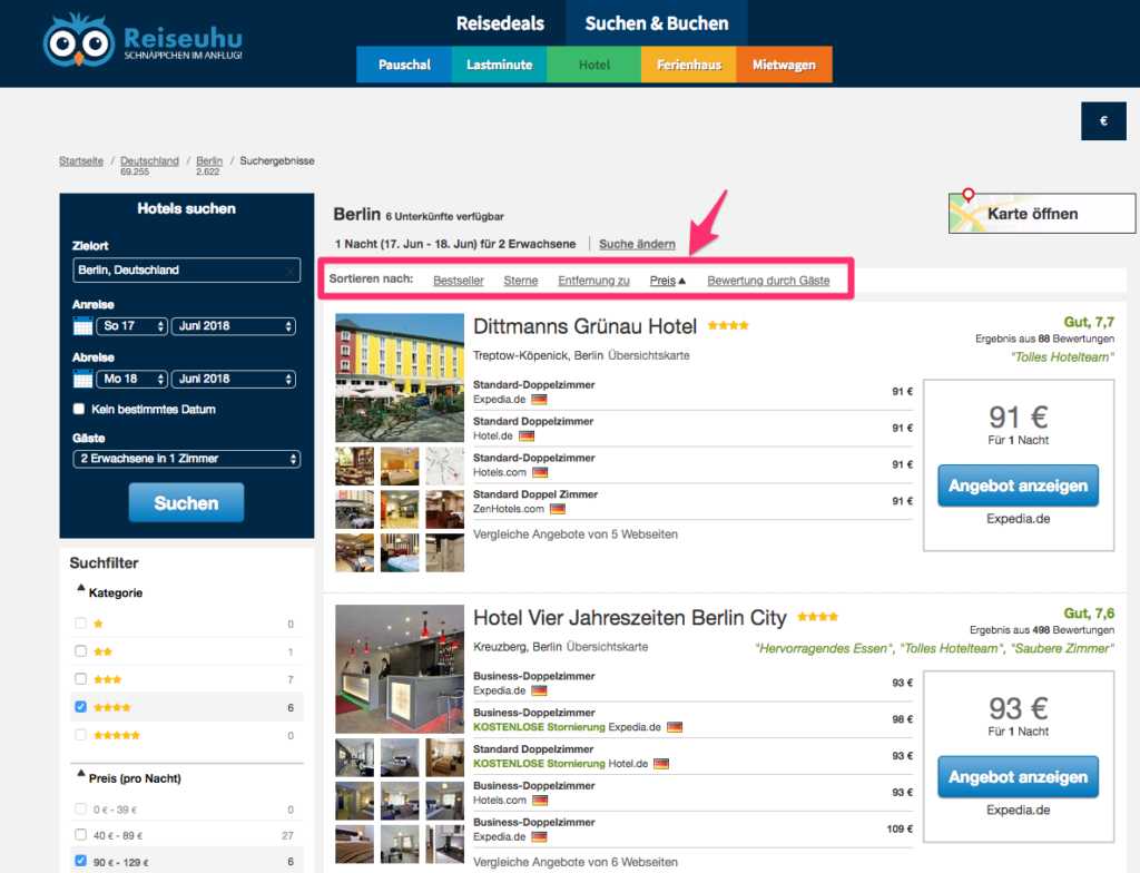 Hotels günstig buchen - so findest du billigste Unterkunft