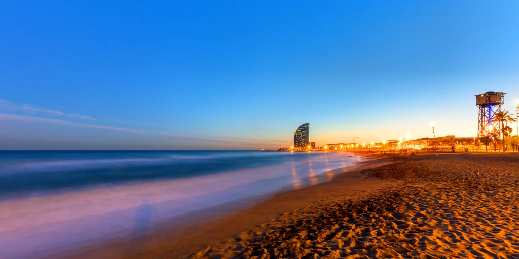 Barcelona Strand Urlaub