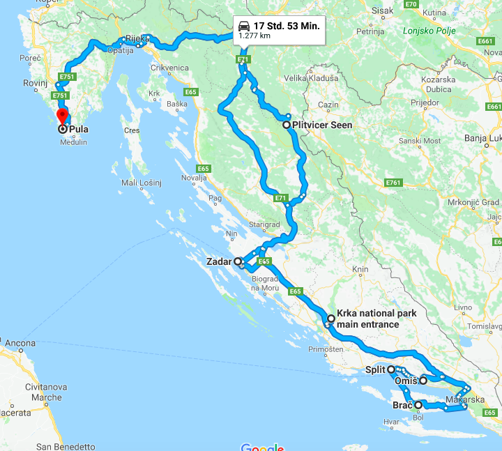 Fly & Drive Kroatien 1 Woche inklusive Flug und Mietwagen schon für