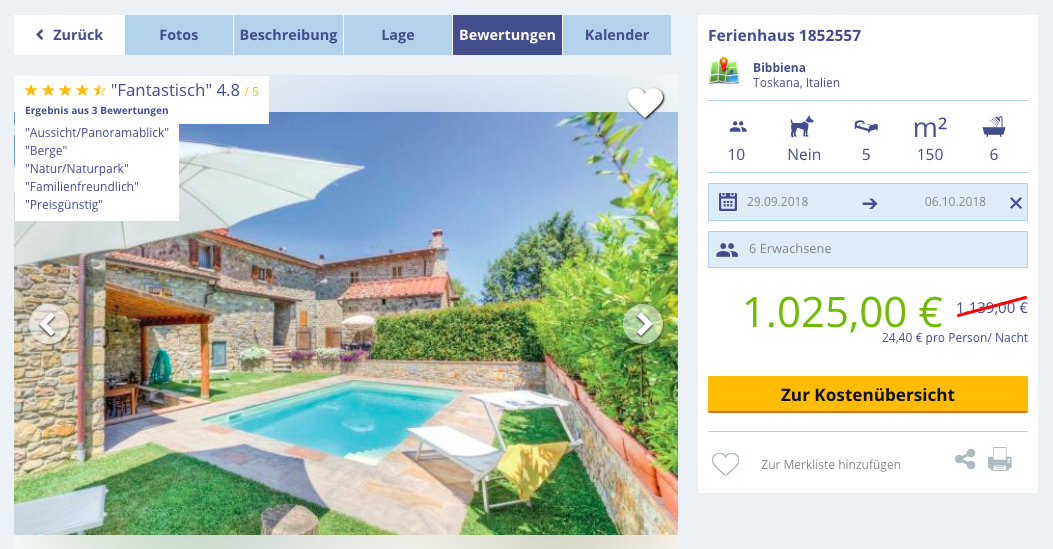 Finca in der Toskana 1 Woche auf einem traumhaften Anwesen mit Pool für 179€