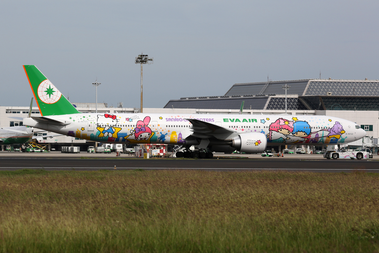 Das Hello Kitty Flugzeug Ein Mädchen Traum wird wahr