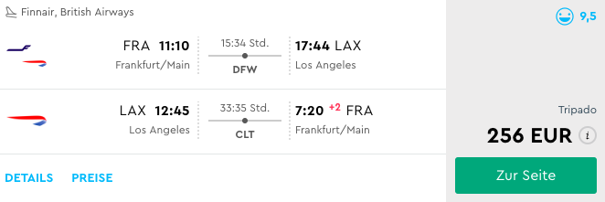 Kalifornien Flüge Hin & Zurück ab Deutschland schon für 271€