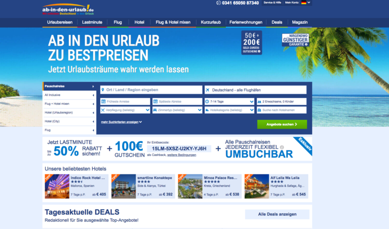 Telefonnummer Von Ab In Den Urlaub www.reiseuhu.de