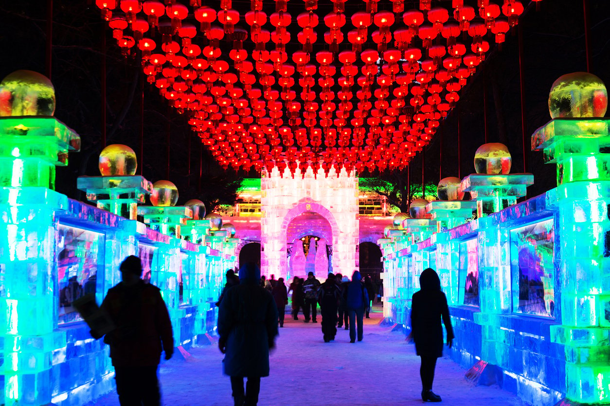 Das spektakuläre Harbin Eisfestival