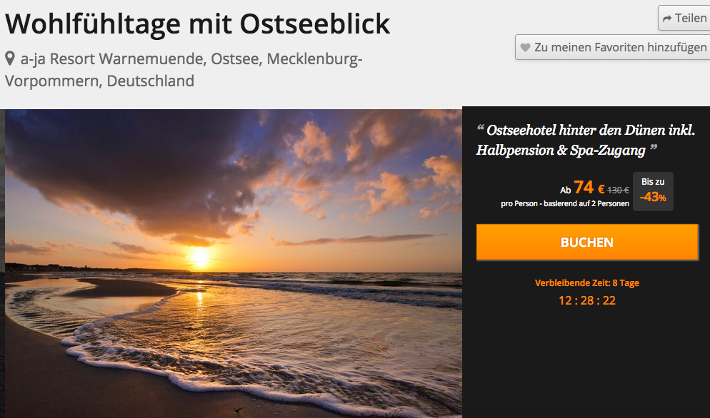 Ostsee im Strandhotel