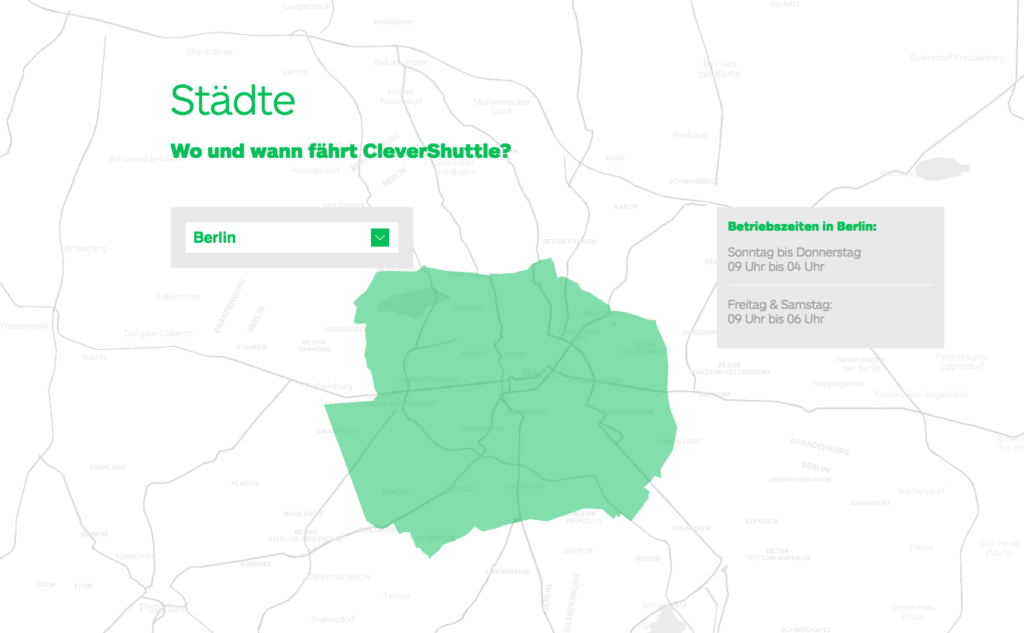Ridesharing Anbieter in Berlin
