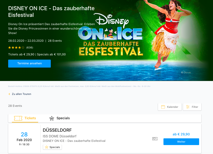 Disney on Ice Das zauberhafte Eisfestival
