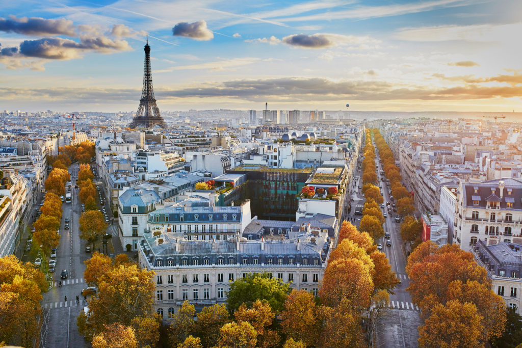 Panoramablick auf Paris