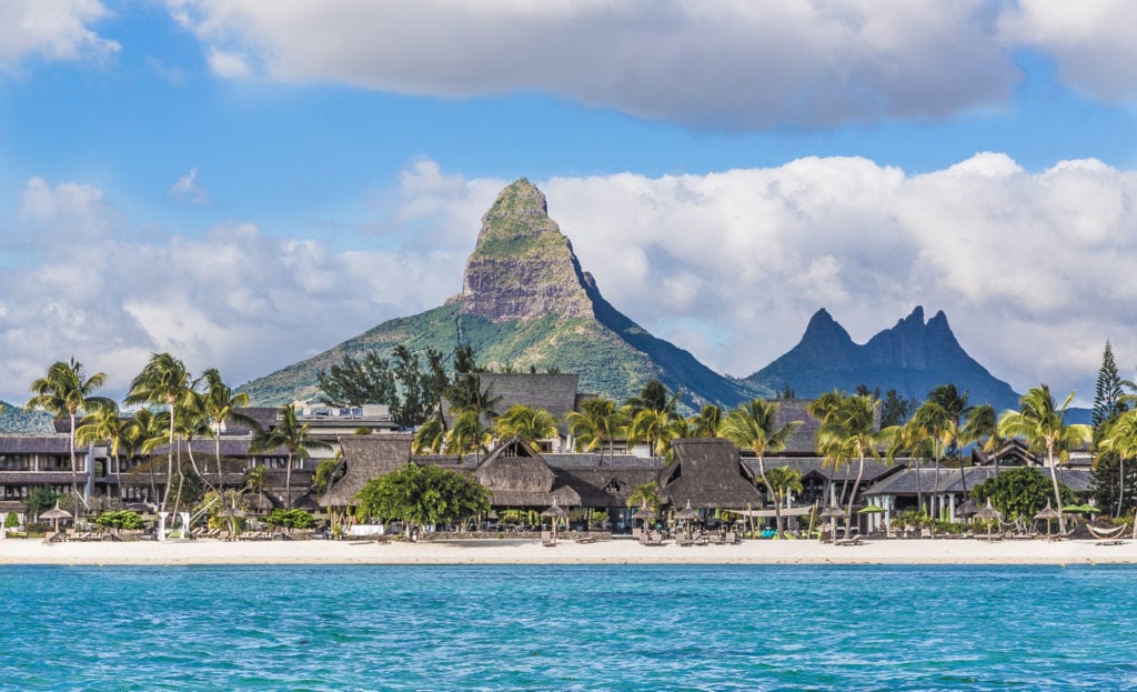 Küstenabschnitt auf Mauritius
