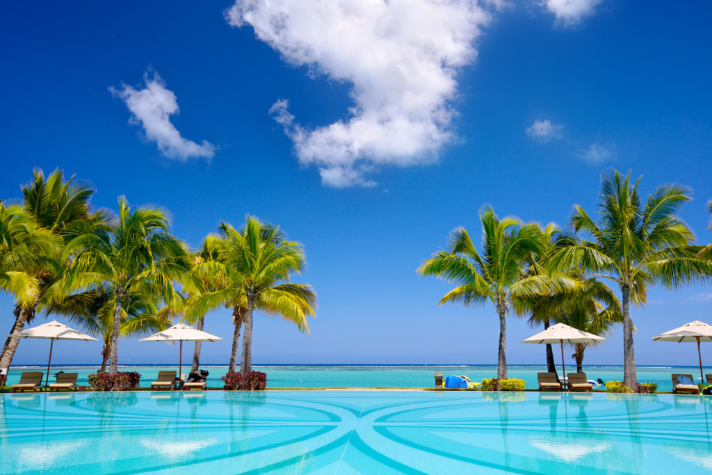 Tropisches Strandresort auf Mauritius
