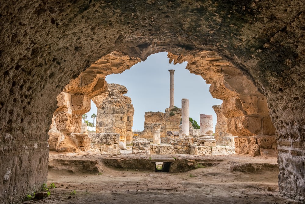 Antoninus-Pius-Thermen in Karthago, Tunesien