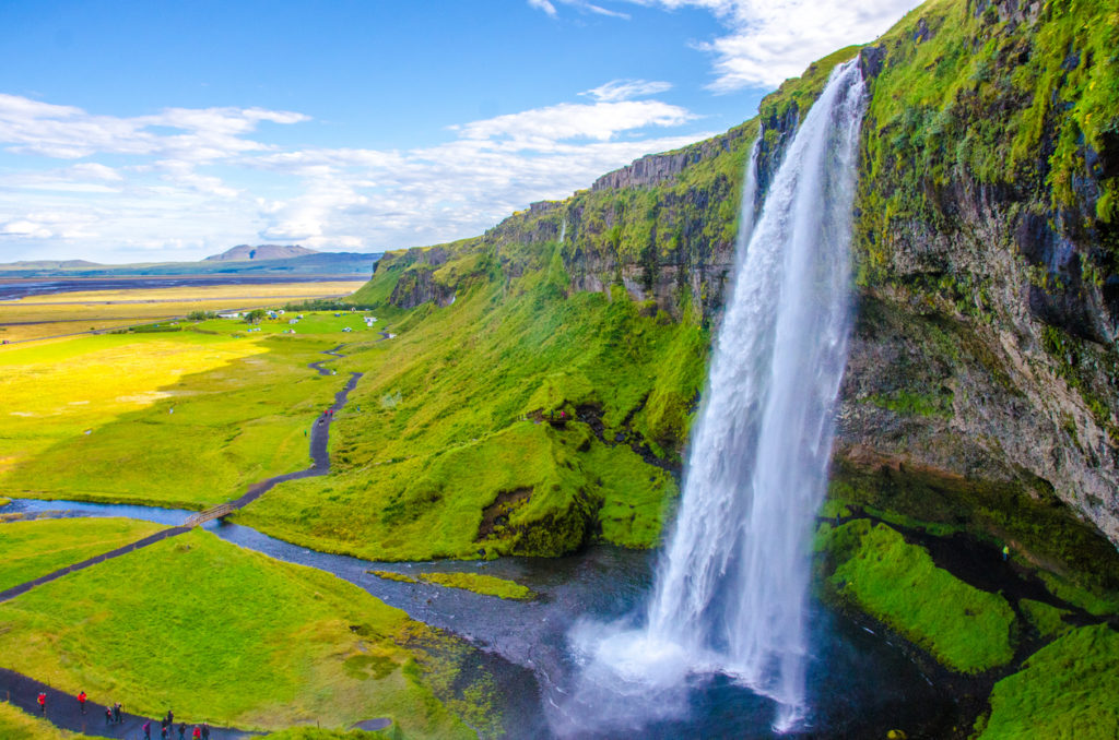 Schöne Landschaft auf Island (Wasserfall)