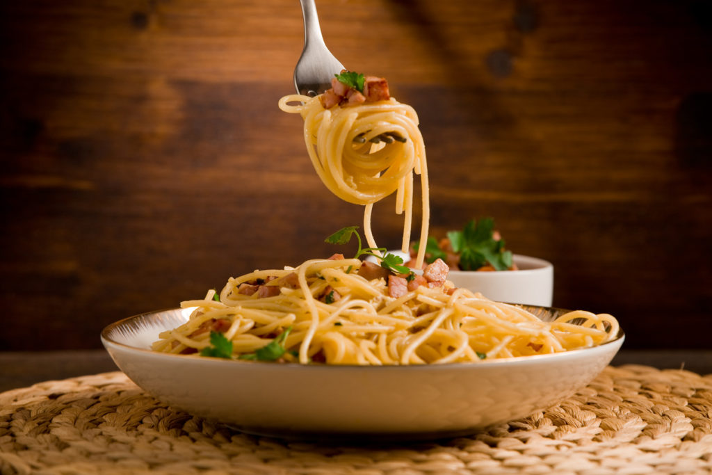 Spaghetti Carbonara in Rom