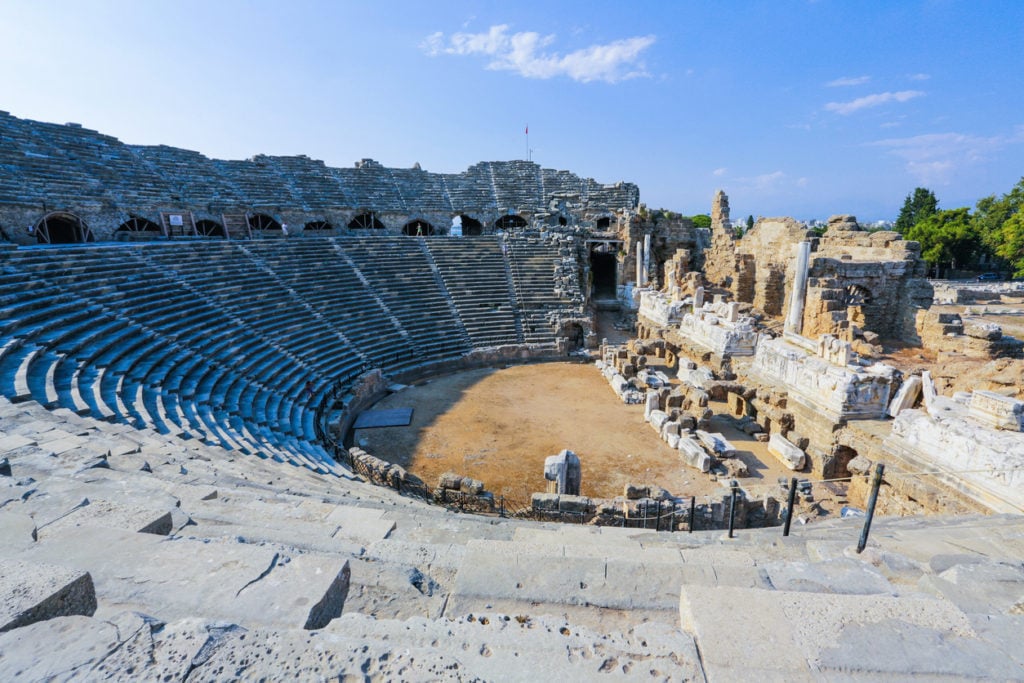 Amphitheater in Side, Türkei