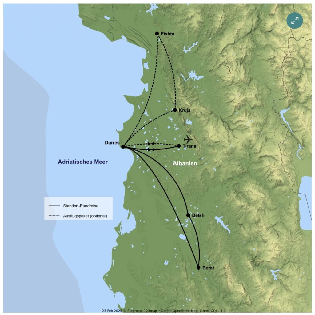 Albanien Rundreise