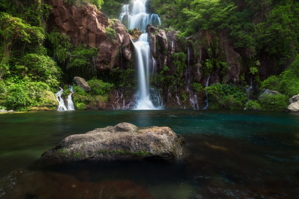 Bassin des Aigrettes Wasserfälle auf La Réunion
