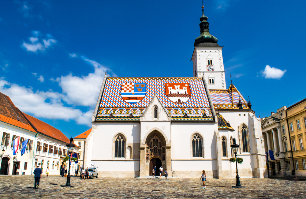 Markuskirche in der Oberstadt von Zagreb, Kroatien