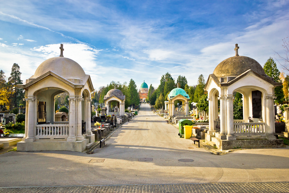 Mirogoj Friedhof in Zagreb, Kroatien