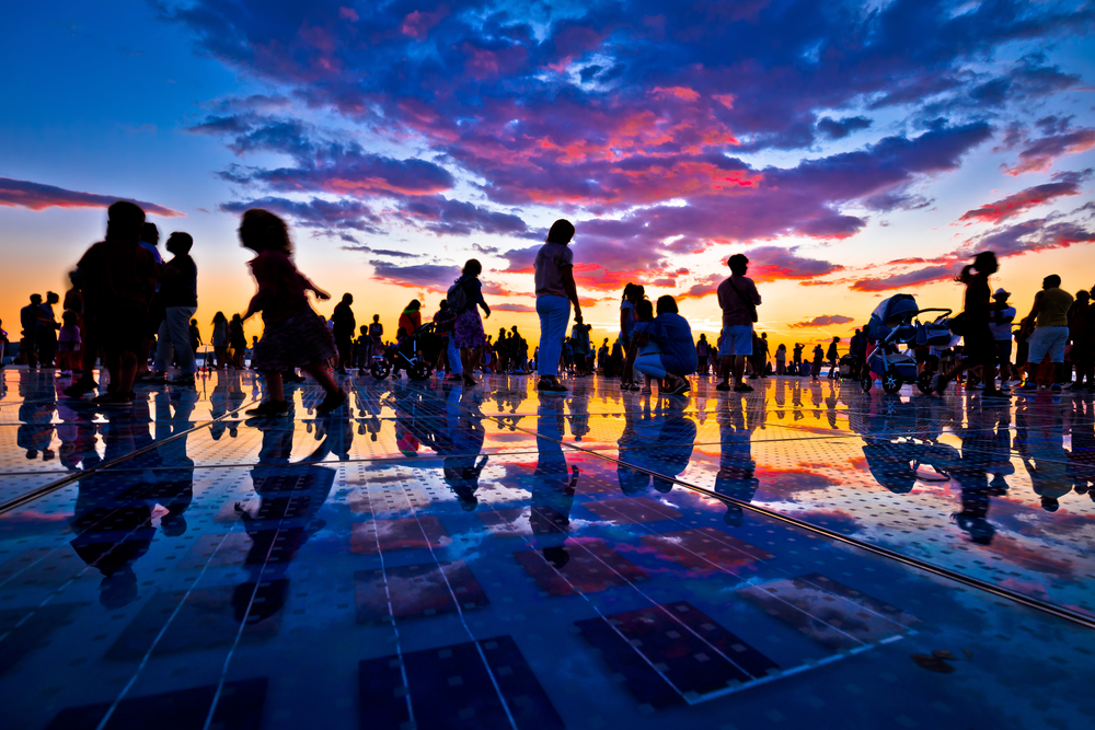 Platz "Gruß an die Sonne“ in Zadar, Kroatien