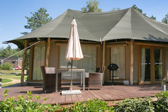 tropical islands luxus zelt aussenblick campingplatz