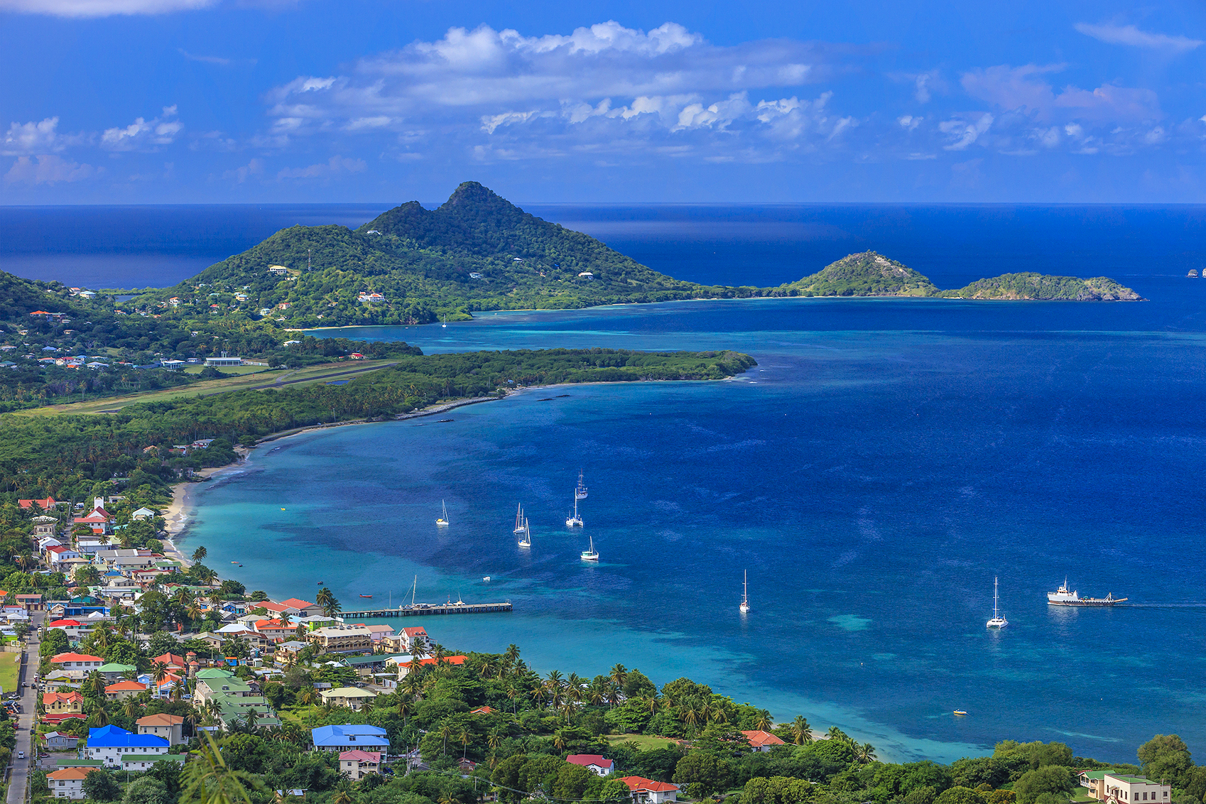Ausblick auf Grenada, Karibik