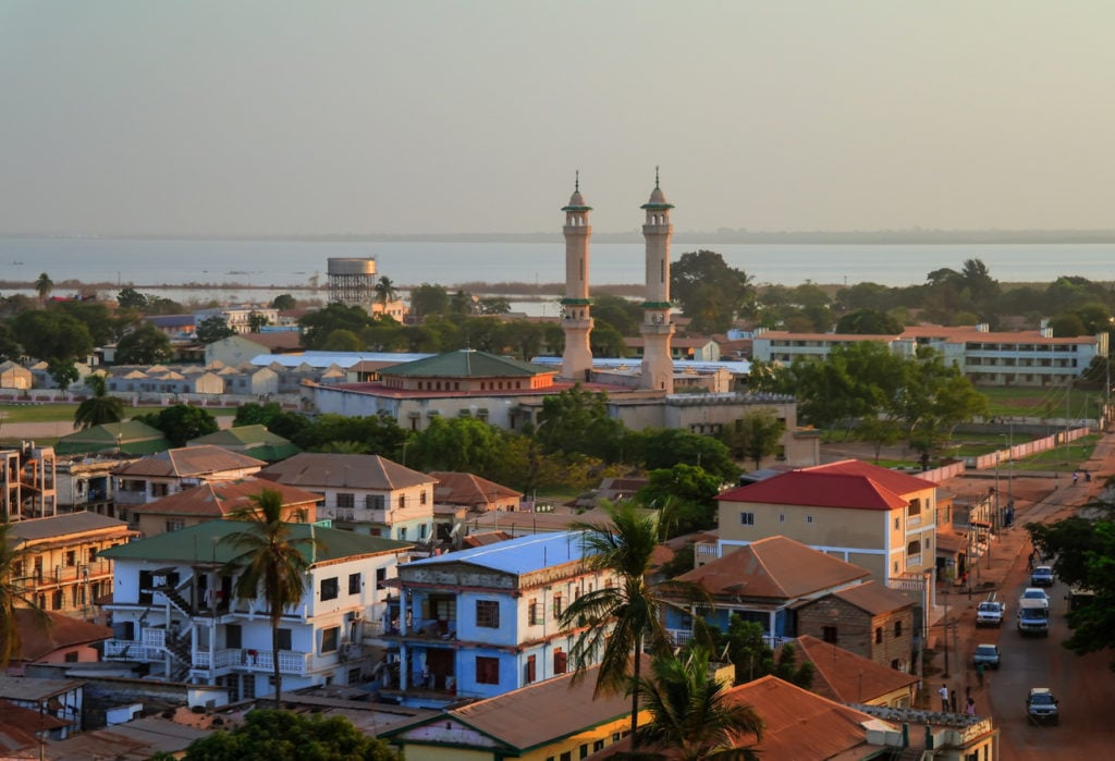 Blick auf die Hauptstadt Banjul, Gambia