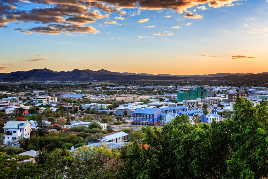 Ausblick auf die Hauptstadt Windhoek, Namibia