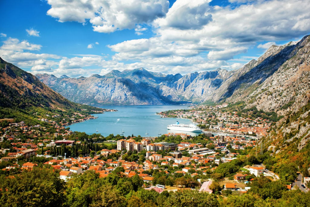 Kotor an der Adriaküste von Montenegro