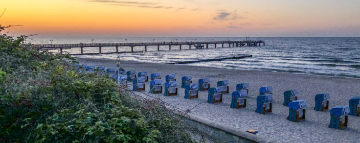 Sonnenuntergang am Strand von Kühlungsborn