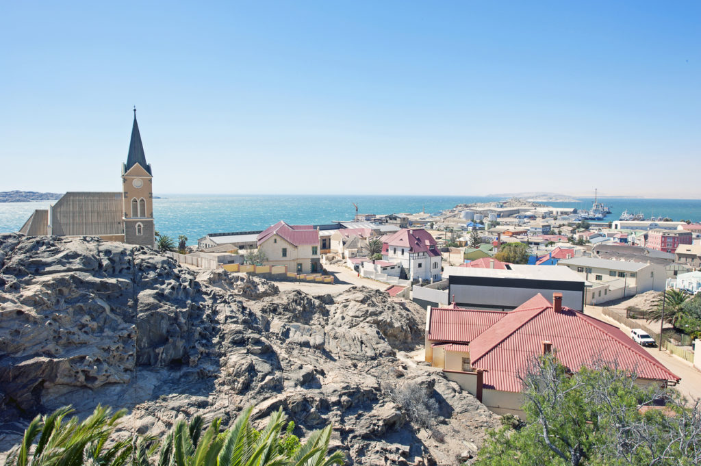Ausblick auf Lüderitz und den Hafen, Namibia