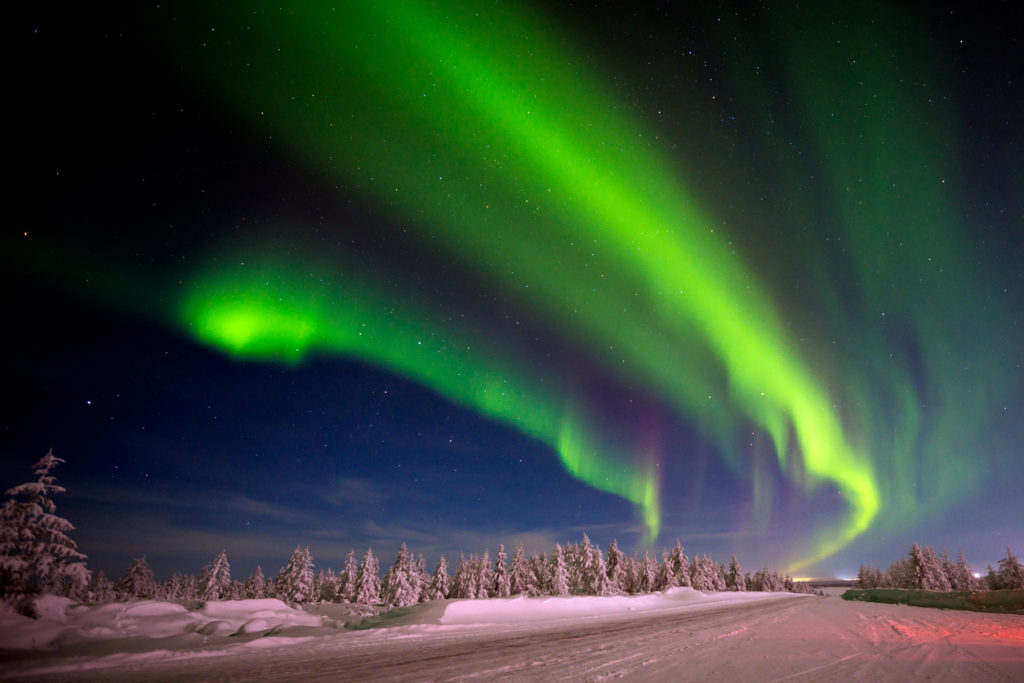 Polarlichter im Lappland von Schweden
