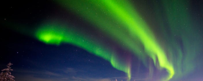 Polarlichter im Lappland von Schweden