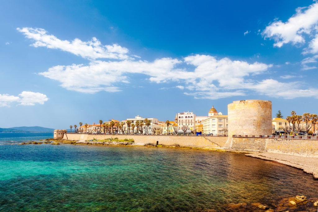 Blick auf die Altstadt von Alghero