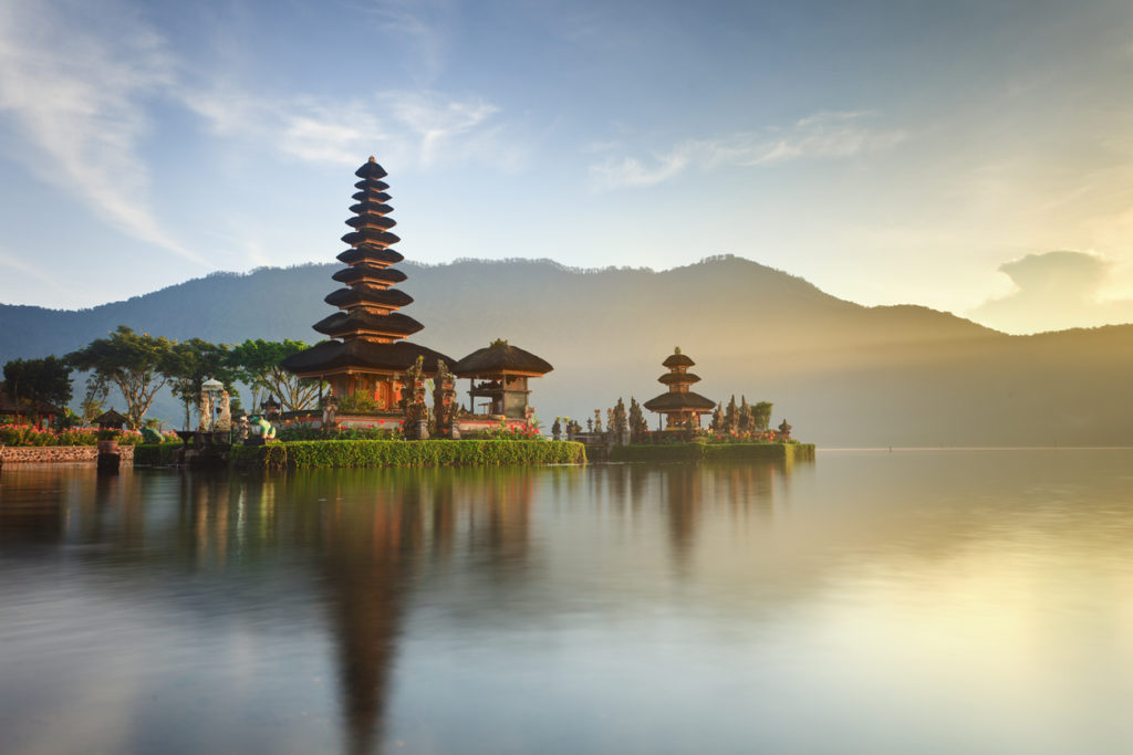 Tempel Ulun Danu auf Bali, Indonesien