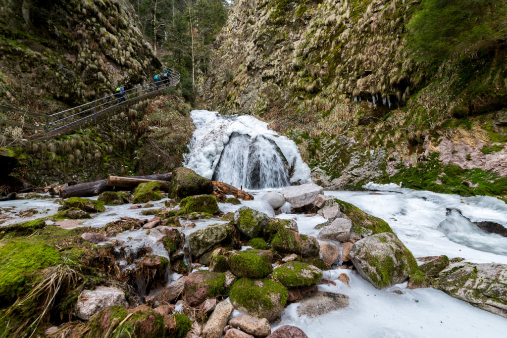 Aufgang zu den Allerheiligen Wasserfällen im Schwarzwald