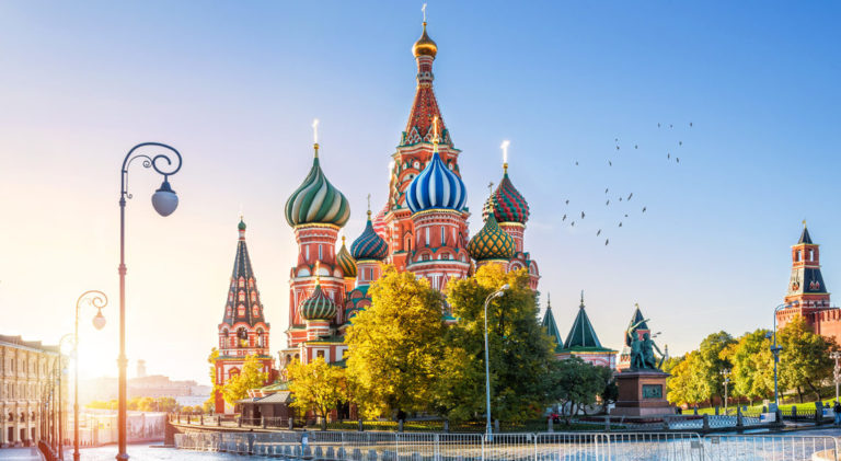Basilius-Kathedrale in Russlands Hauptstadt Moskau