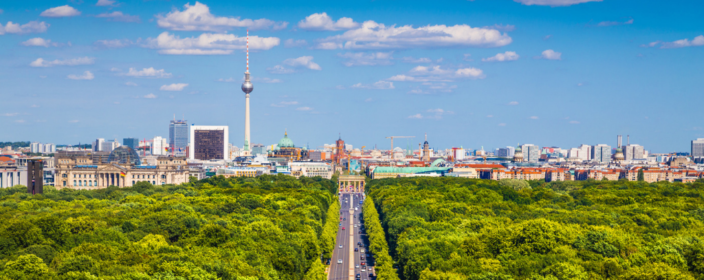 Blick über Berliner Tiergarten