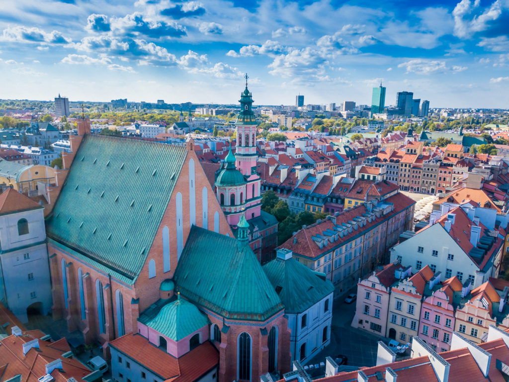 Warschauer Altstadt und dem Königsschloss