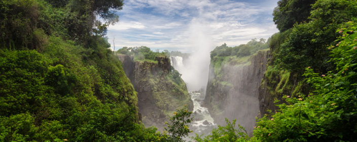 Viktoria Wasserfälle von Simbabwe