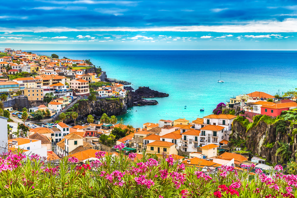 Stadt Camara de Lobos auf Madeira, Portugal