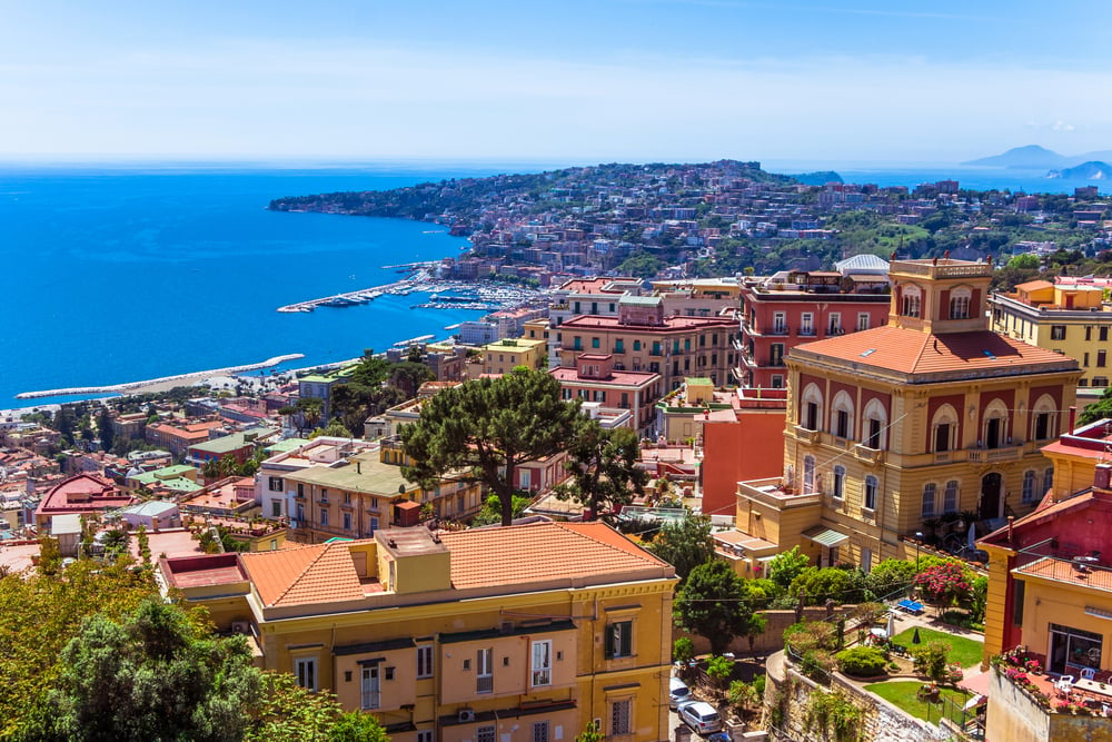 Ausblick auf Neapel, Italien