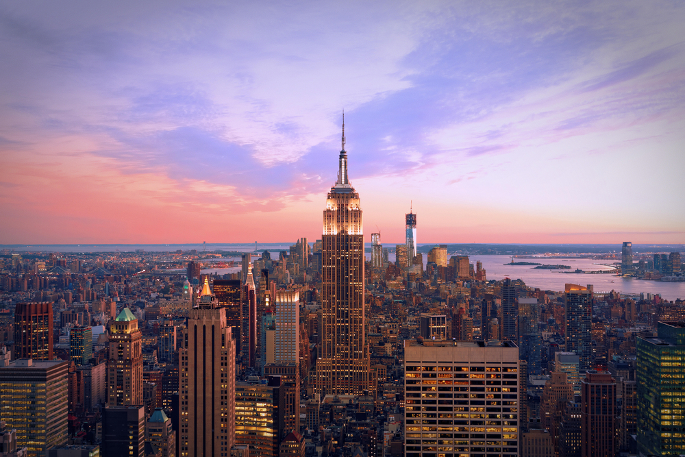 New York bei Sonnenaufgang