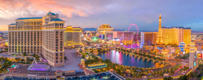Panoramaaufnahme vom Las Vegas Strip, Nevada