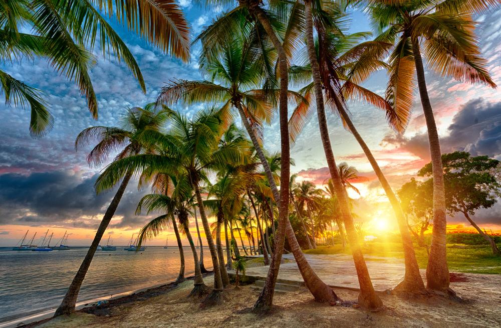 Sonnenuntergang in Saint Francois auf Guadeloupe