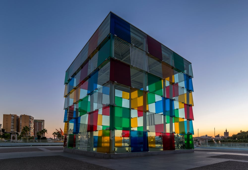 Architektur des Centre Pompidou Malaga