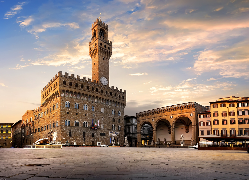 Der Palazzao Vcchio - Das Rathaus von Florenz