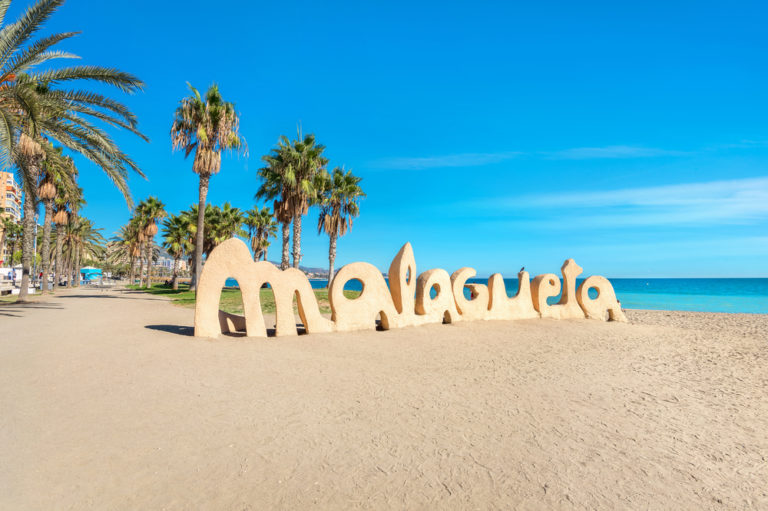 Der Stadtstrand von Málaga - Playa de la Malagueta