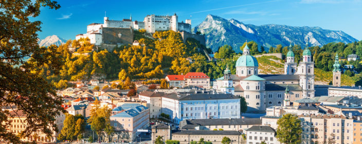 Die Skyline von Salzburg