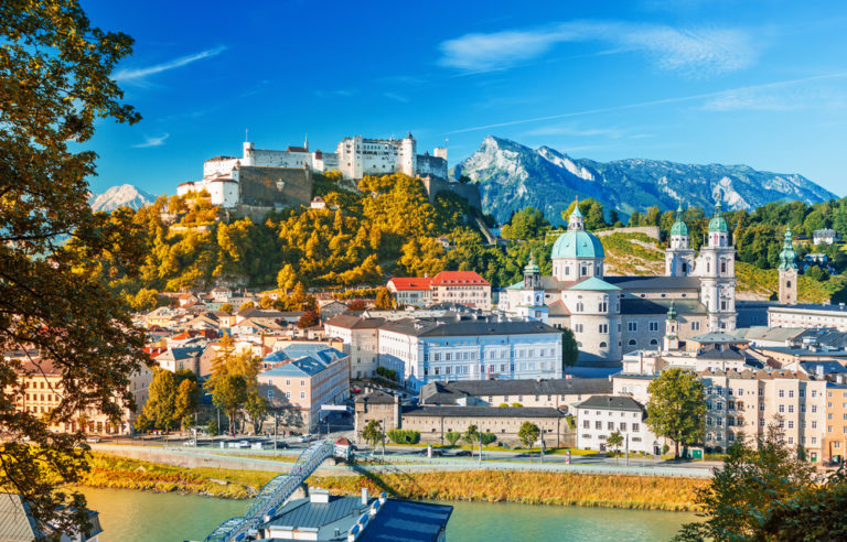 Die Skyline von Salzburg